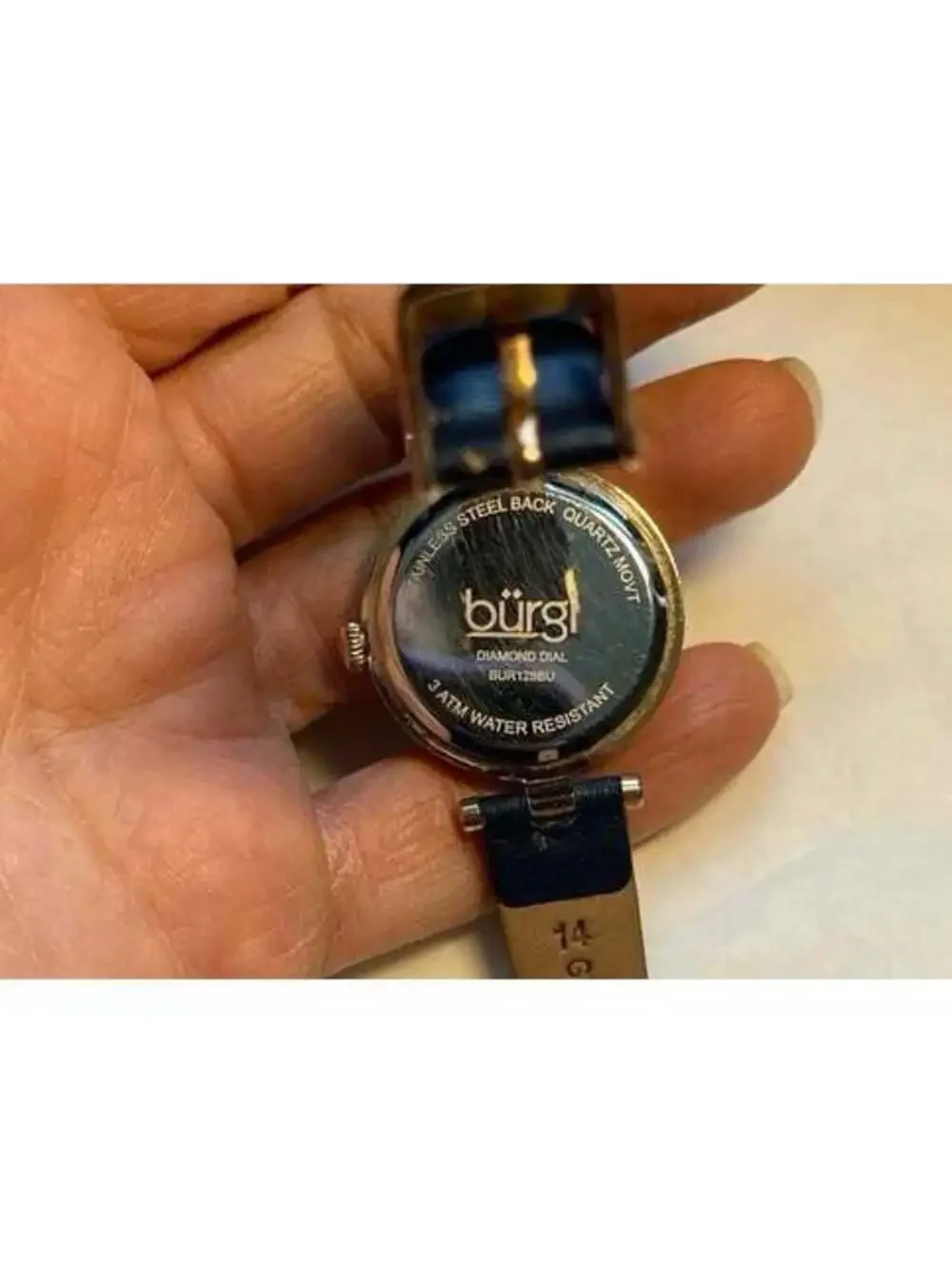Burgi Ladies Diamond Accented Flower Watch